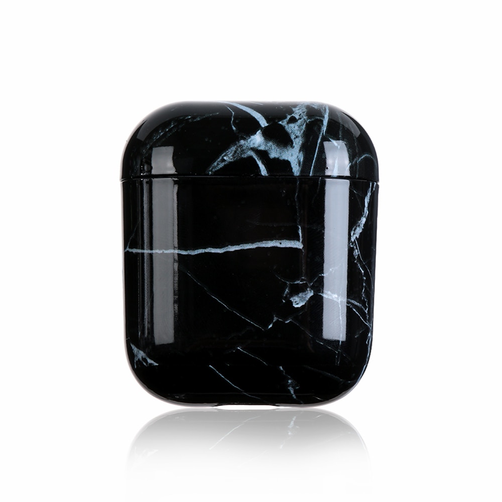 Mramorové pouzdro na airpods - black