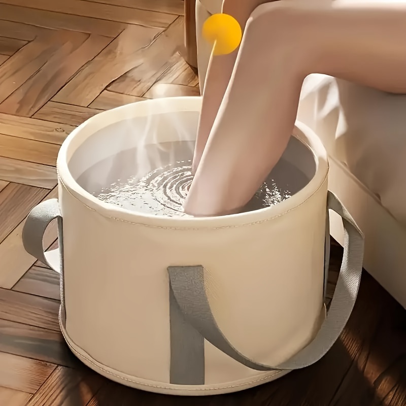 Skládací přenosná nádoba na koupel nohou bez baterií pro relaxační wellness zážitek
