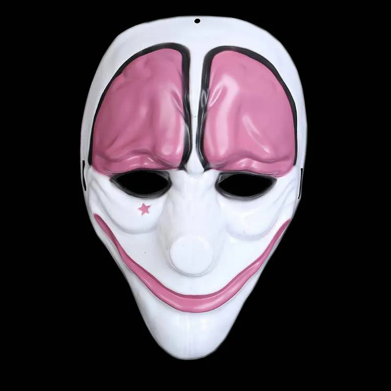 PVC hororová maska děsivého klauna pro Halloween a cosplay - 3