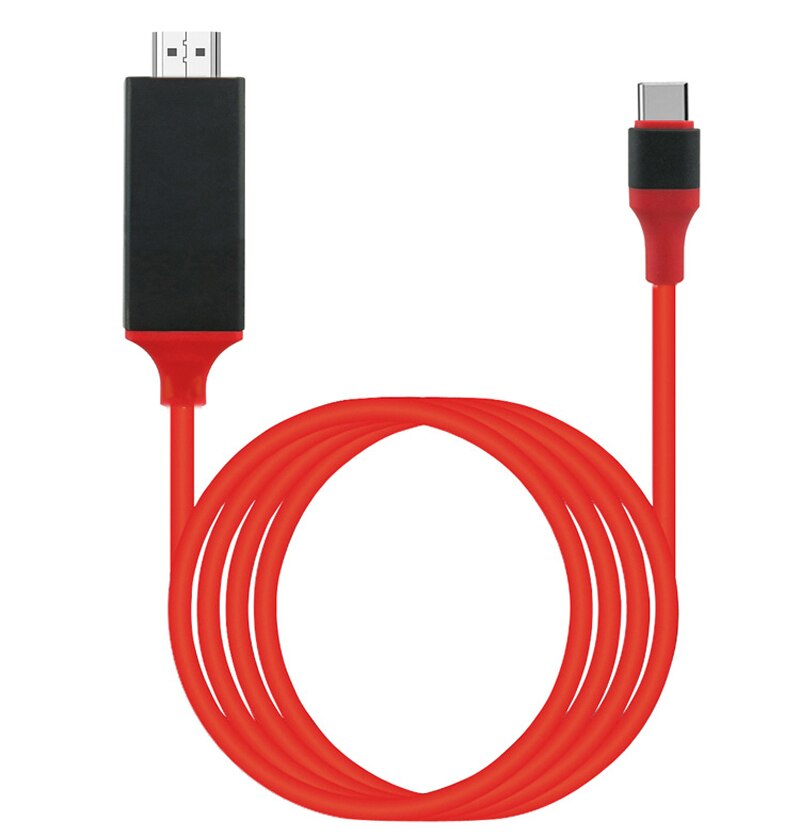 Kabel pro USB-C na HDMI - cervena