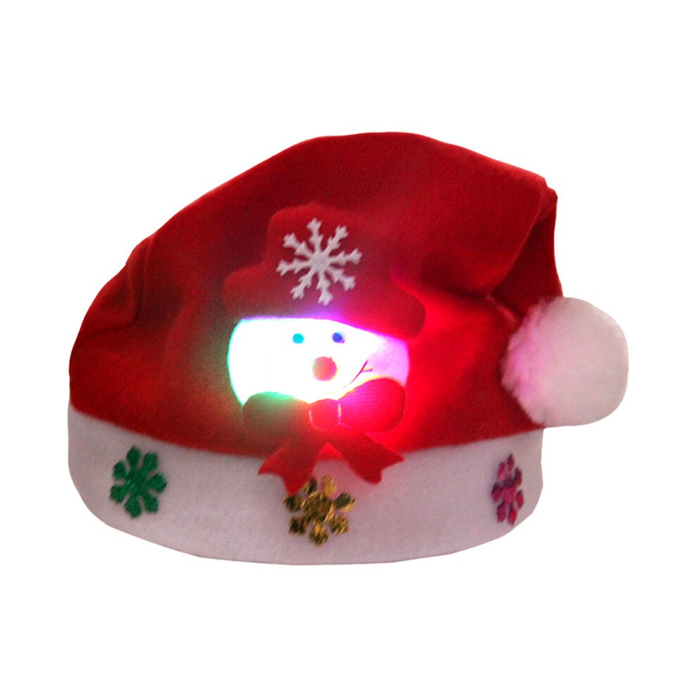 Svítící čepice s vánočním motivem, vánoční čepice
