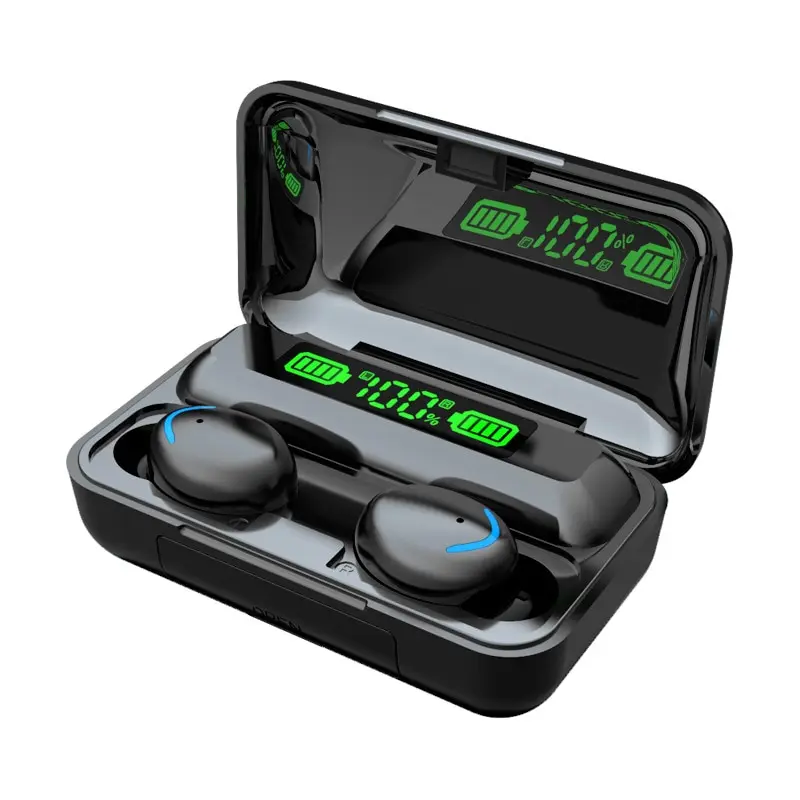 Bezdrátová bluetooth sluchátka voděodolná sluchátka s digitálním displejem