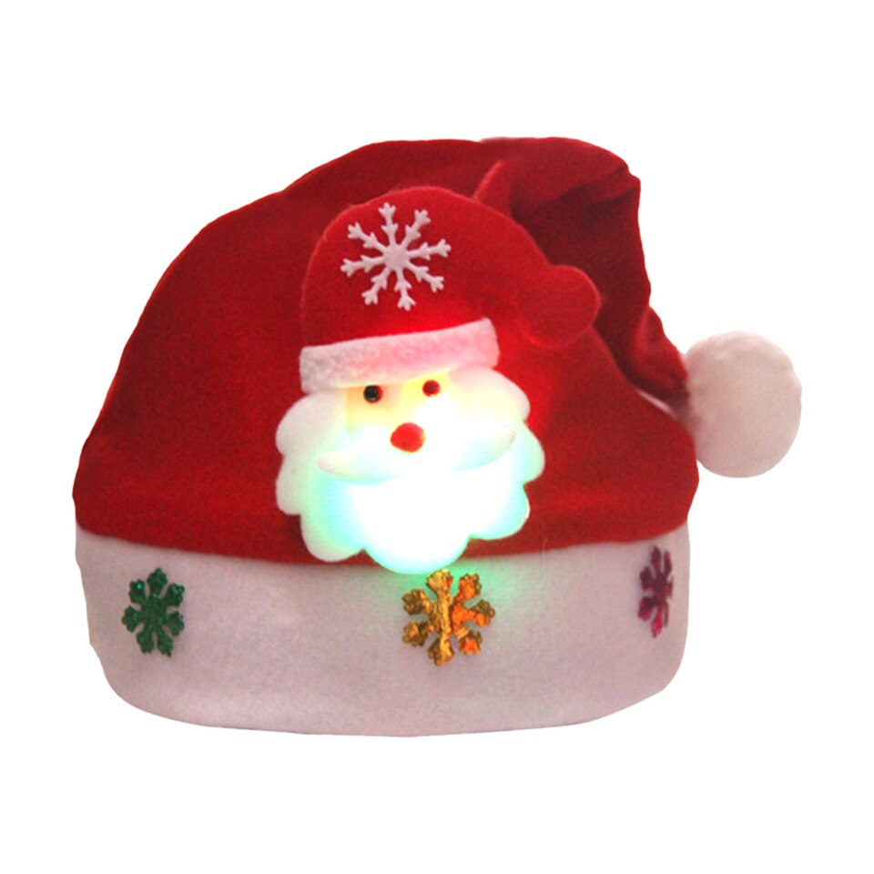 Svítící čepice s vánočním motivem, vánoční čepice