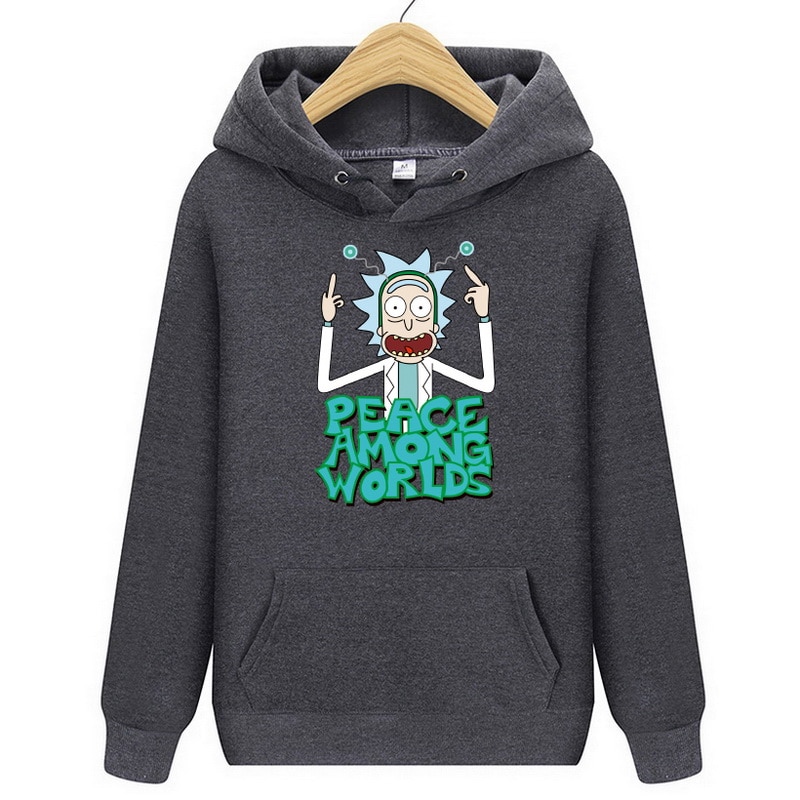 Pánská mikina Rick přes hlavu Rick&Morty - zelená velikost L