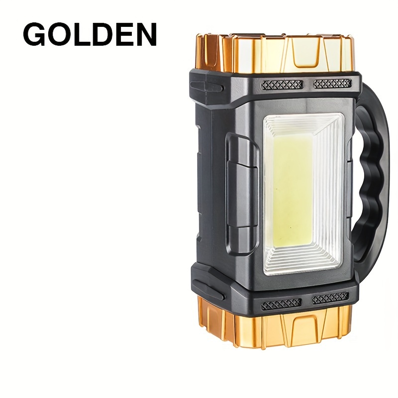 Univerzální LED svítilna 7 v 1 s COB LED a solárním panelem - Golden