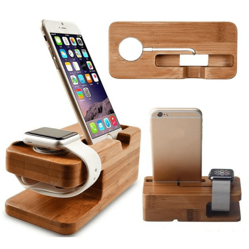 Apple Watch & Iphone Wood Charging Station