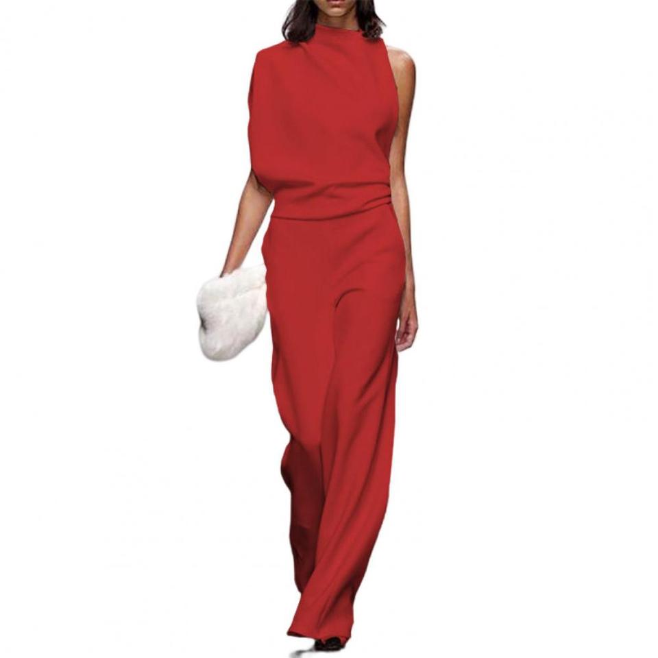 Dámský trendy elegantní společenský overal Dorothy - Red, 2XL