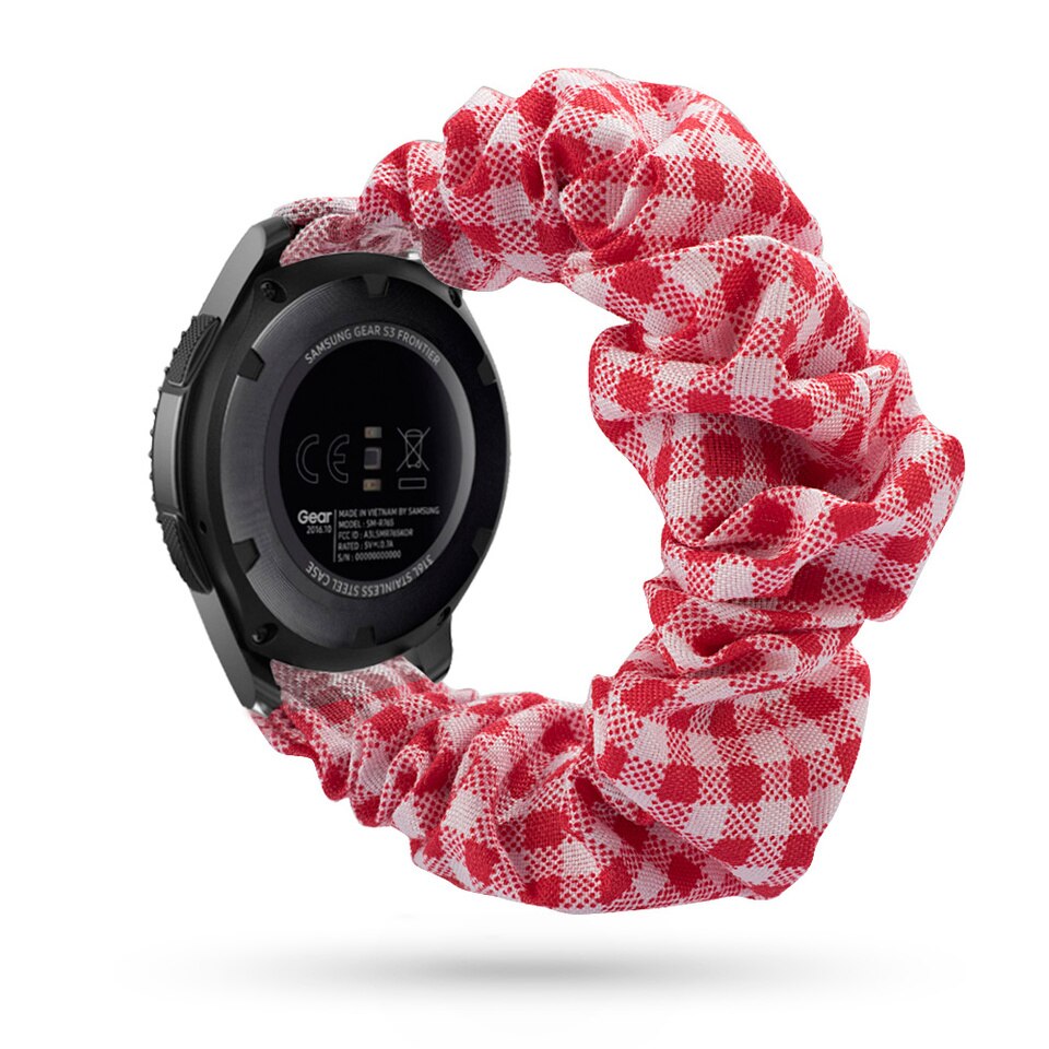 Elastický látkový náramek pro chytré hodinky Samsung a Huawei 22 mm - červené