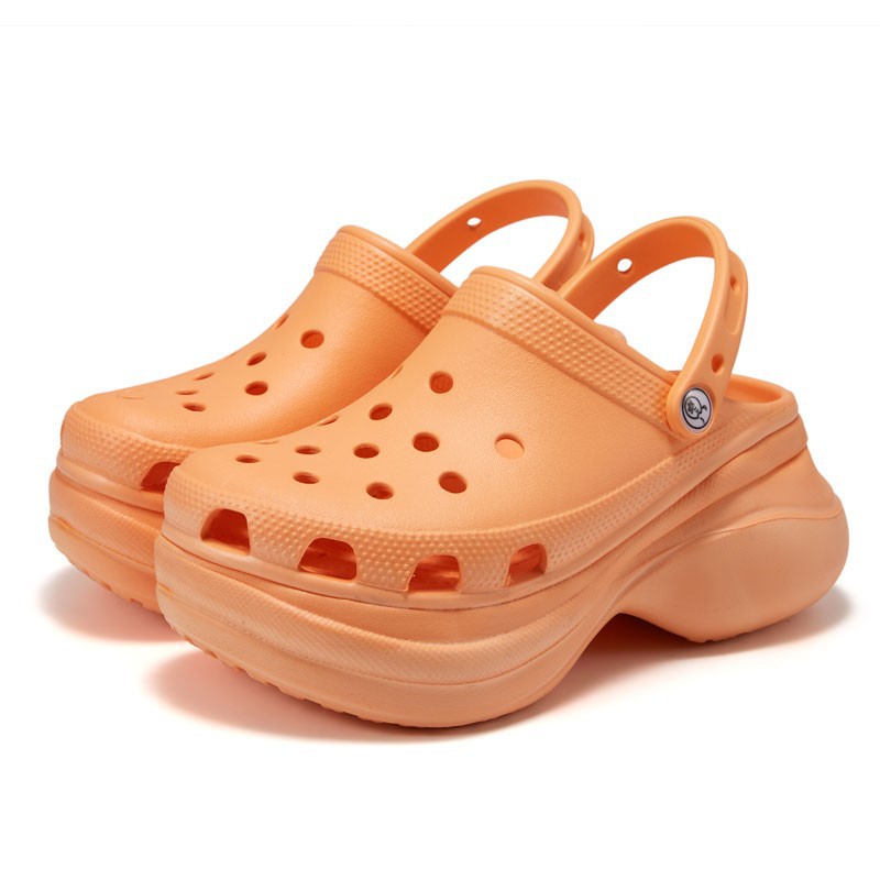 Dámské crocs s platformou - orange, 36