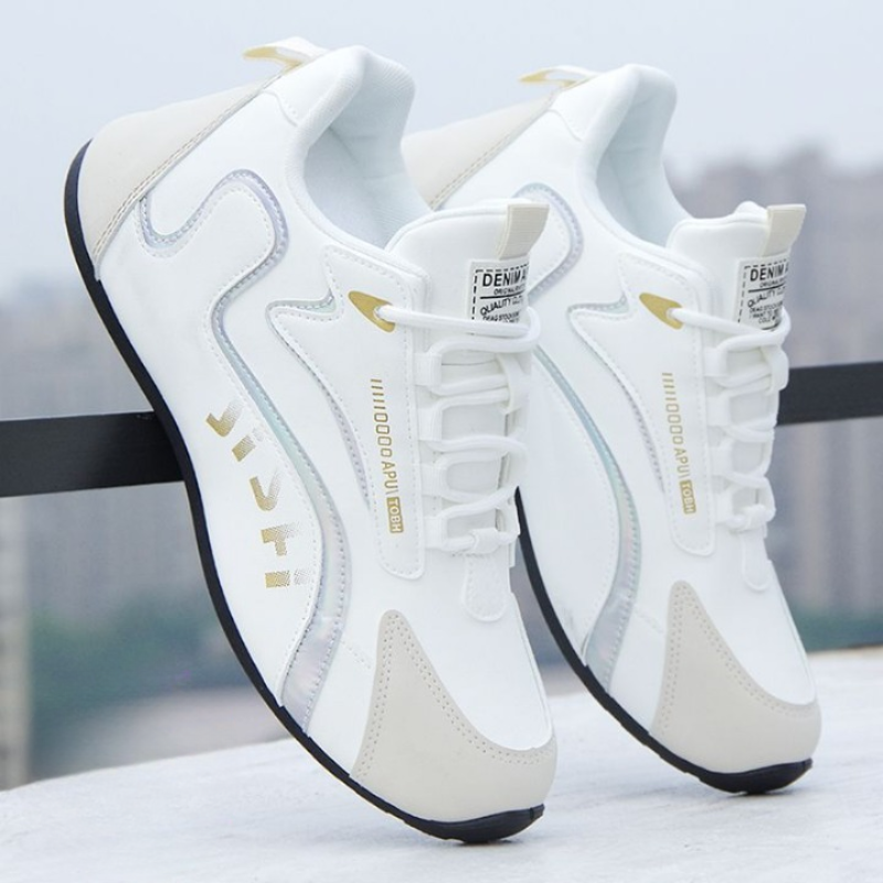Mužské prodyšné běžecké boty - pohodlí, protiskluz a odpružení pro outdoorové aktivity - A110 White, 44